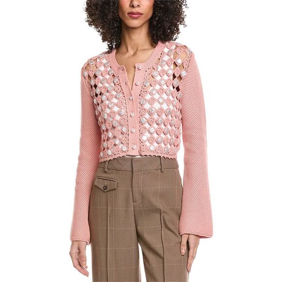 Toccin WomensNoah Long Cardigan Pink